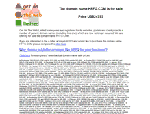 Tablet Screenshot of hffg.com